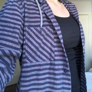 Hooded Button Down Sweater